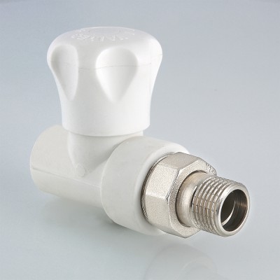 VTp.717.V.02004 Клапан полипропиленовый со сгоном прямой Valtec 20 мм х 1/2"  - Вид №1