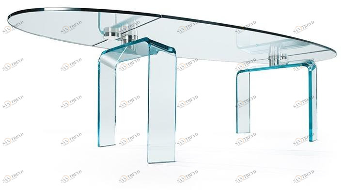 Reflex Овальный обеденный стол из стекла Policleto sun-id-1501825