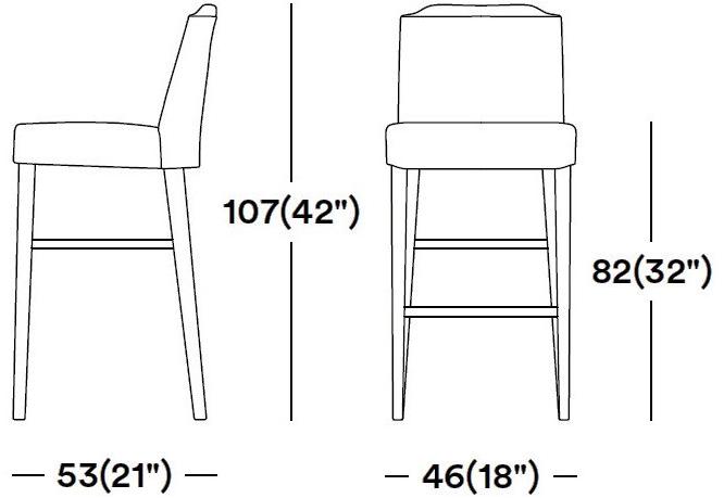 Tirolo Стул из массива дерева со спинкой и подставкой для ног Boston 010 sg - Вид №1
