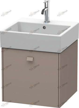 BR405204343 Тумбочка подвесная Brioso #BR4052 484 x 459 мм Базальт матовый, декор Duravit