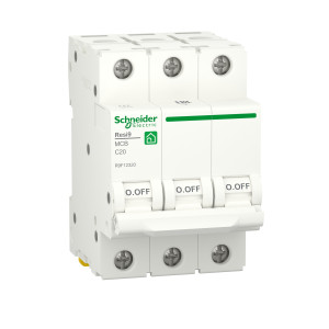 R9F12320 Автоматический выключатель 3P 20А (C) 6кА Schneider Electric Resi9