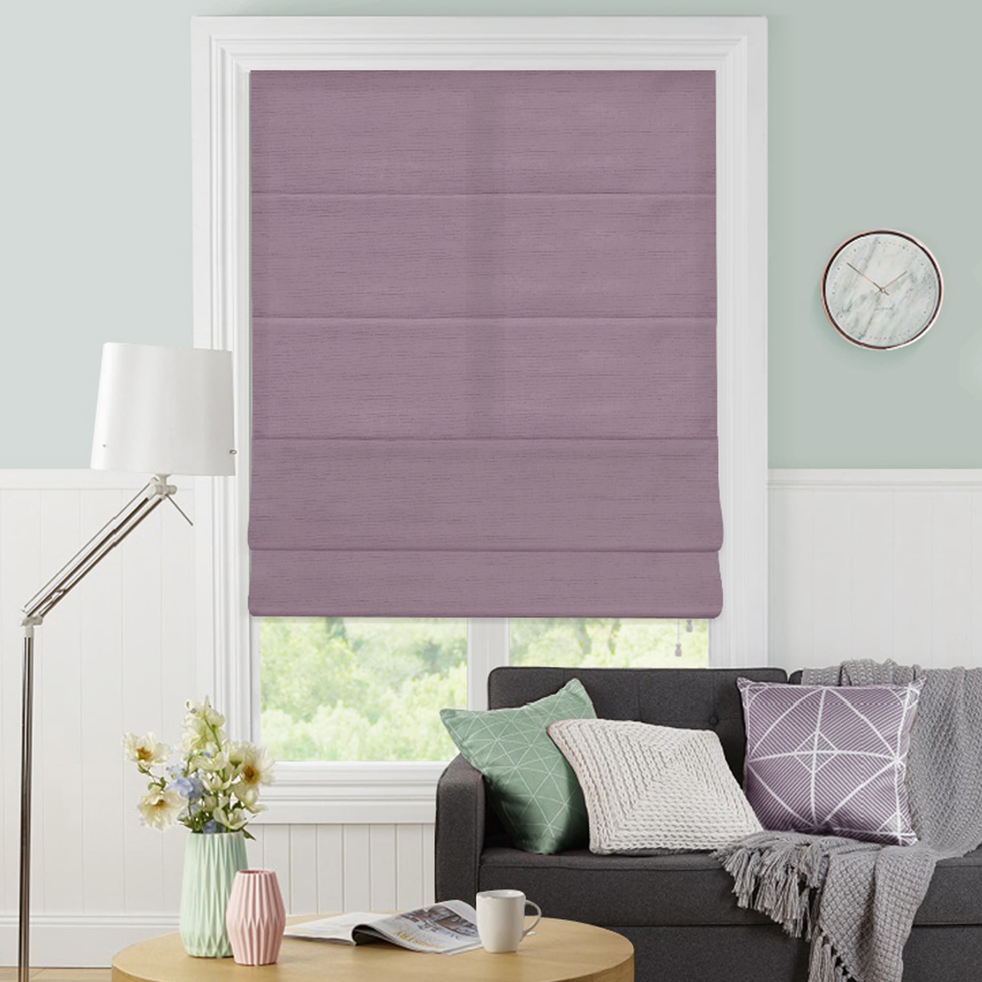 81954967 Штора римская «Лея», 60х160 см, цвет сиреневый Santreyd  - Вид №5