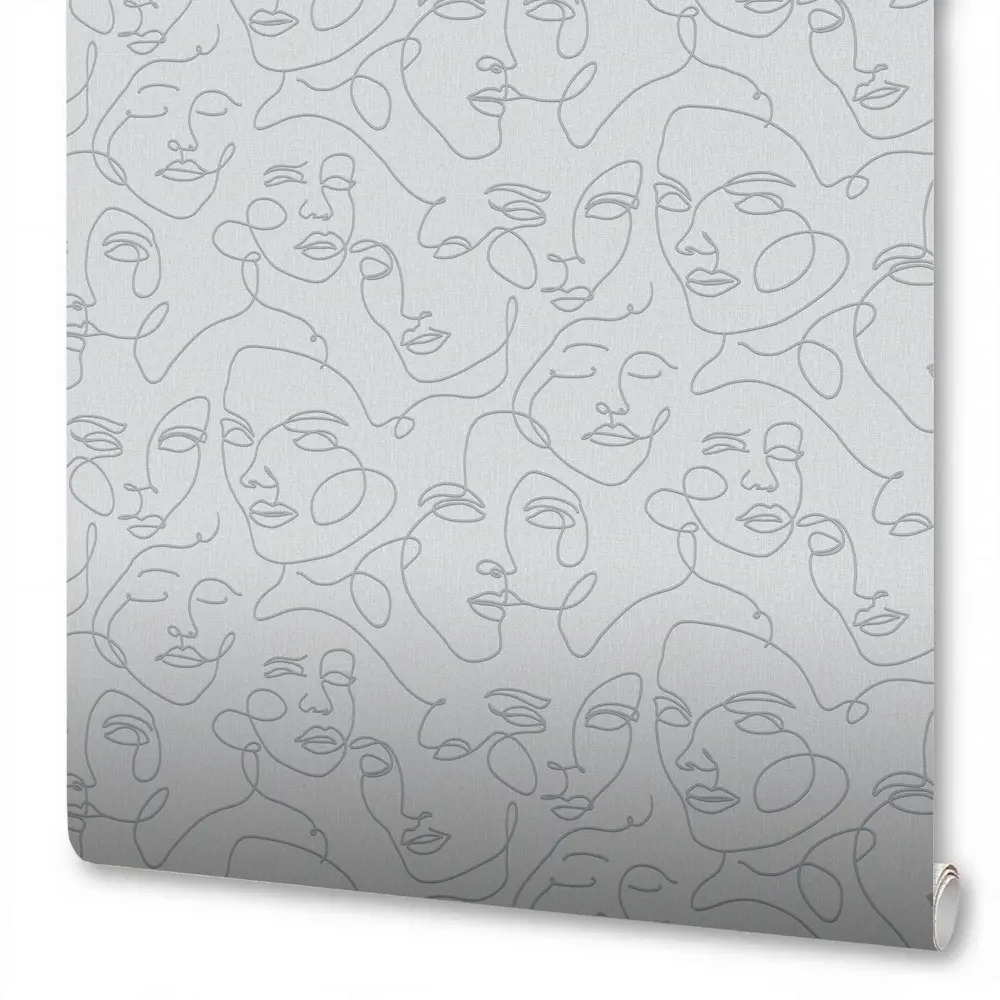 Обои флизелиновые Wallsecret Picasso серые 1.06 м 8754-27 87899203 STLM-2148884