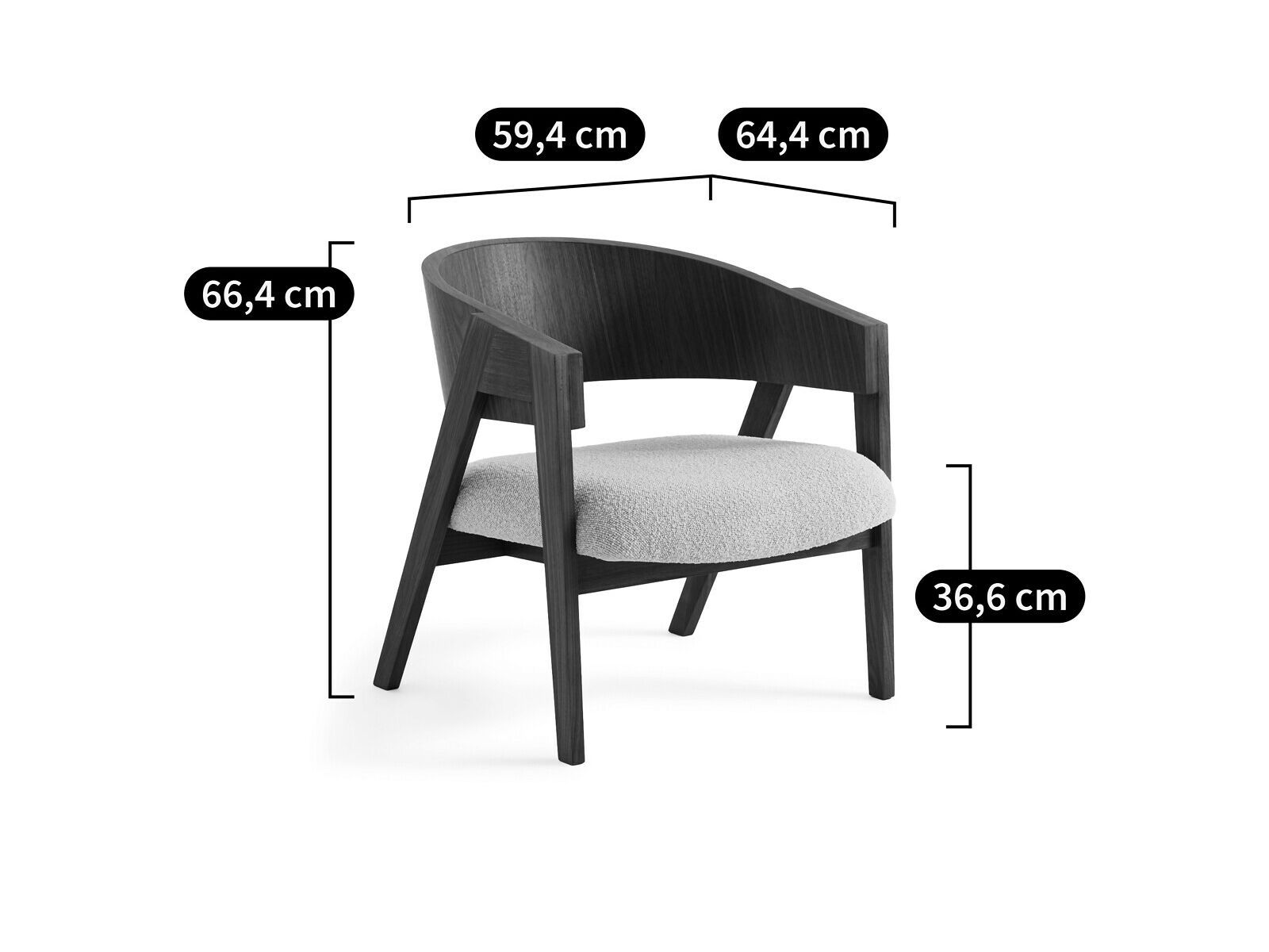 Тканевое кресло AMPM CHARLY ARCH-00013125 - Вид №6