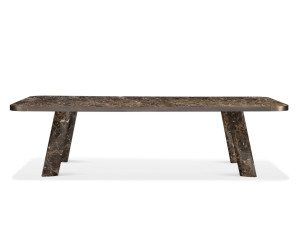 Прямоугольный мраморный стол Dark Emperador