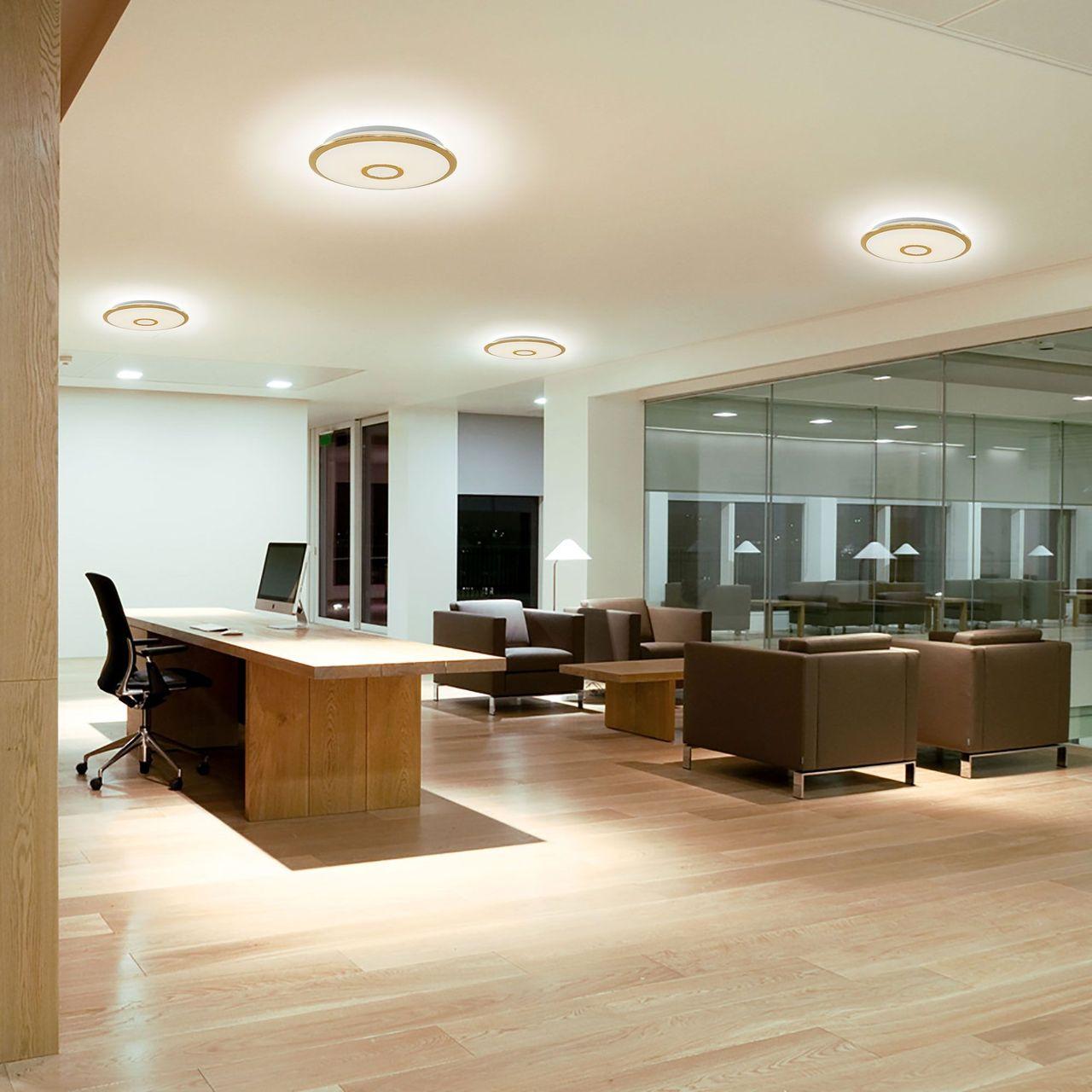 Потолочный светодиодный светильник Citilux СтарЛайт CL70332RGB CITILUX ДИЗАЙНЕРСКИЕ 276669 Белый;золото  - Вид №1