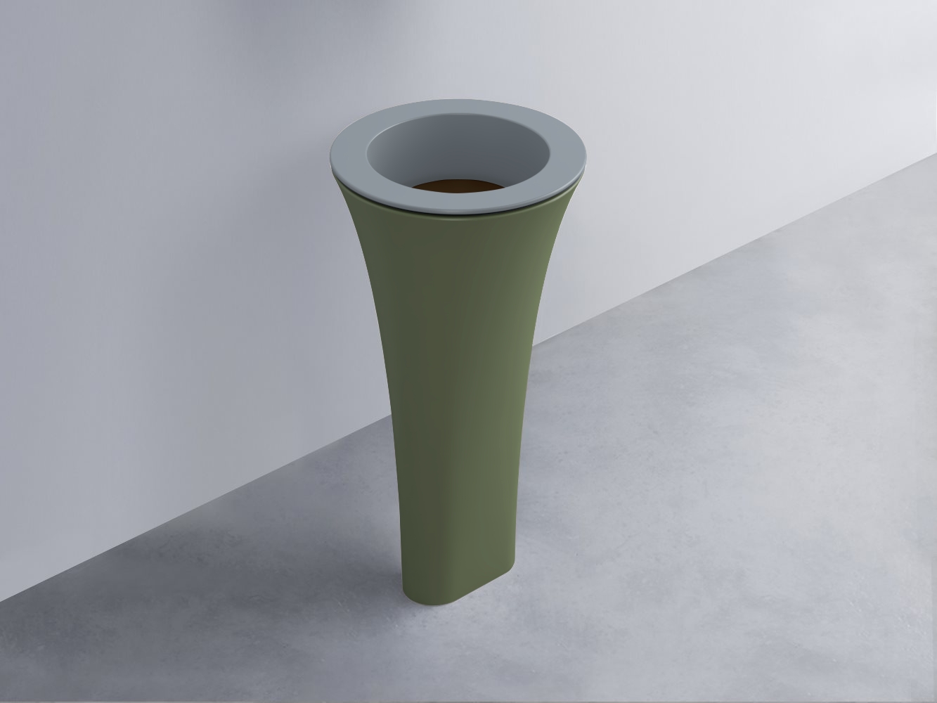 AMLA45-BR+AMPILT-CA+AMCOLT-AG Раковина Amedeo Tondo отдельностоящая cielo Enjoy + Amedeo Ceramica Cielo