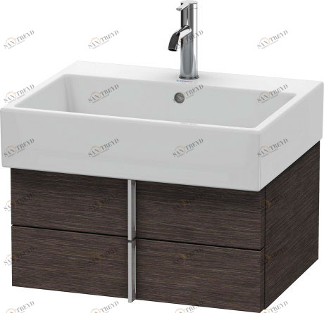 VA628507272 Тумбочка подвесная Vero Air #VA6285 584 x 431 мм Дуб брашированный, натуральный шпон Duravit