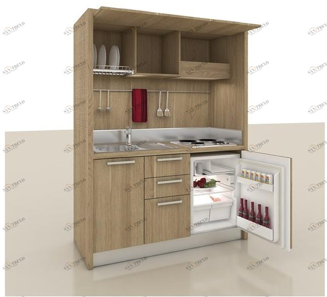 Mobilspazio Мини-кухня из дерева Zeus K146