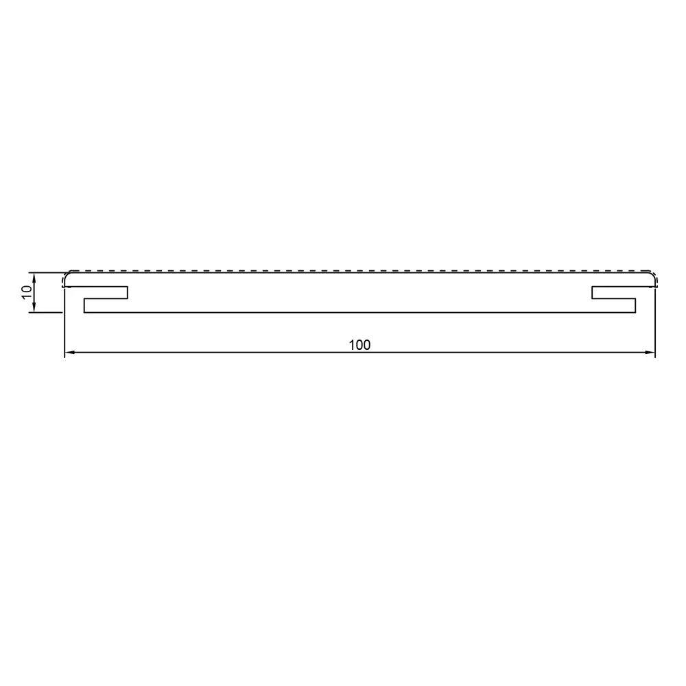 Добор дверной коробки Linea 6/8 2070x100x10 мм HardFlex цвет платина VELLDORIS STLM-2039631 - Вид №2