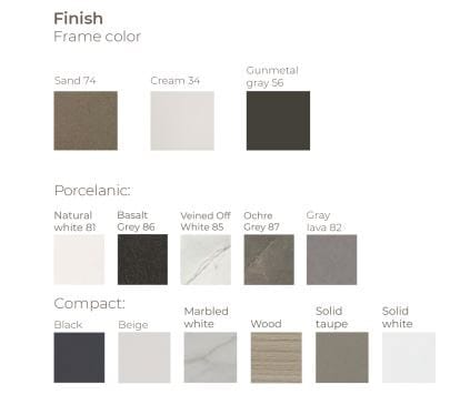 Квадратный алюминиевый журнальный столик с керамической столешницей POINT город ARCH-00077731 - Вид №4