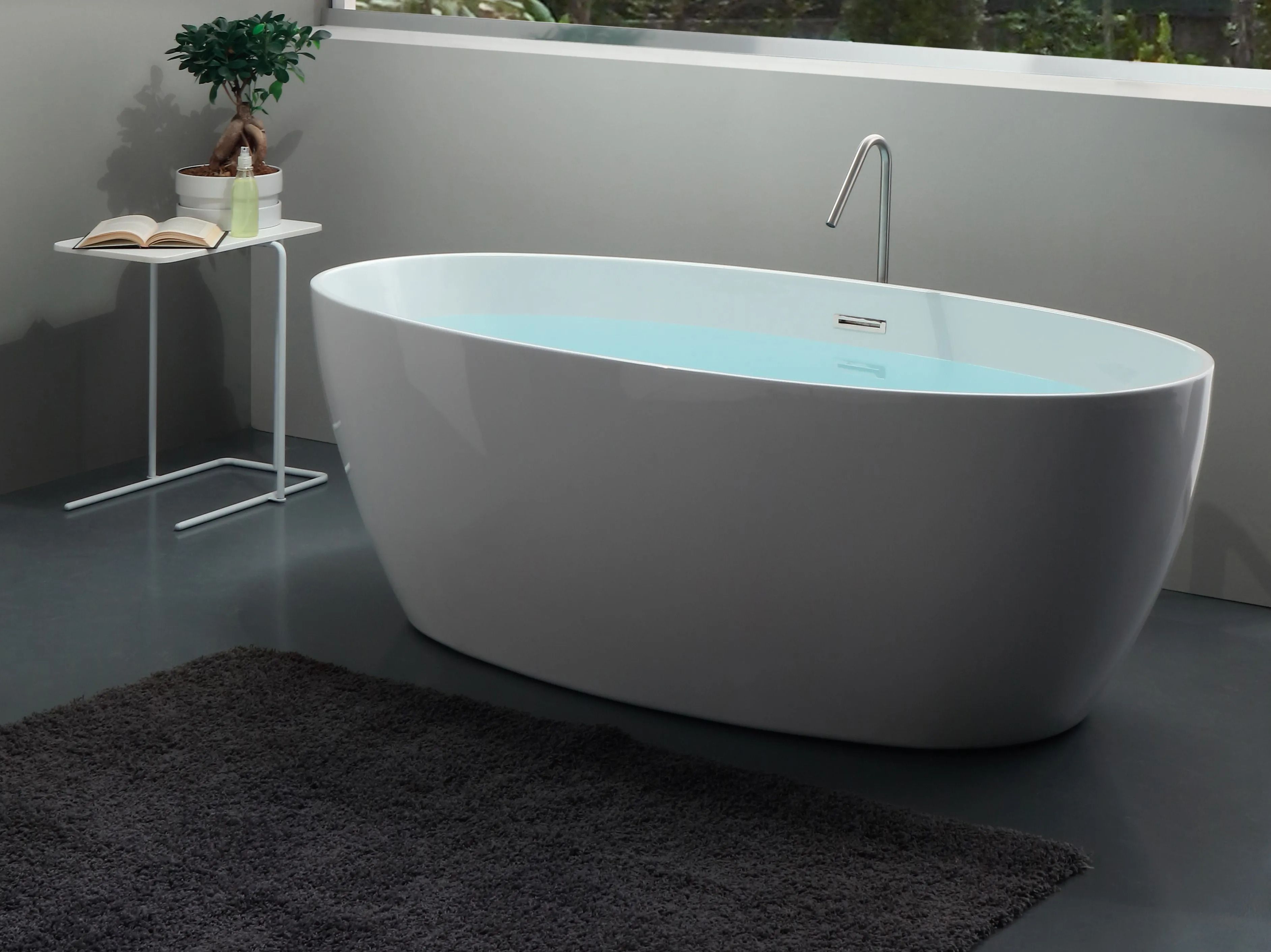 Акриловая овальная центральная ванна Olympia Ceramica отпечаток ARCH-00045551 - Вид №4