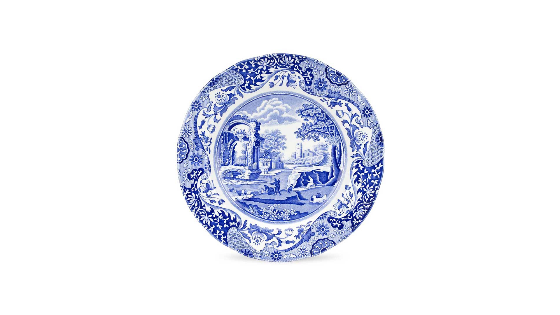 10669768 Spode Сервиз чайно-столовый Spode "Голубая Италия" на 4 персоны 16 предметов Фаянс  - Вид №1