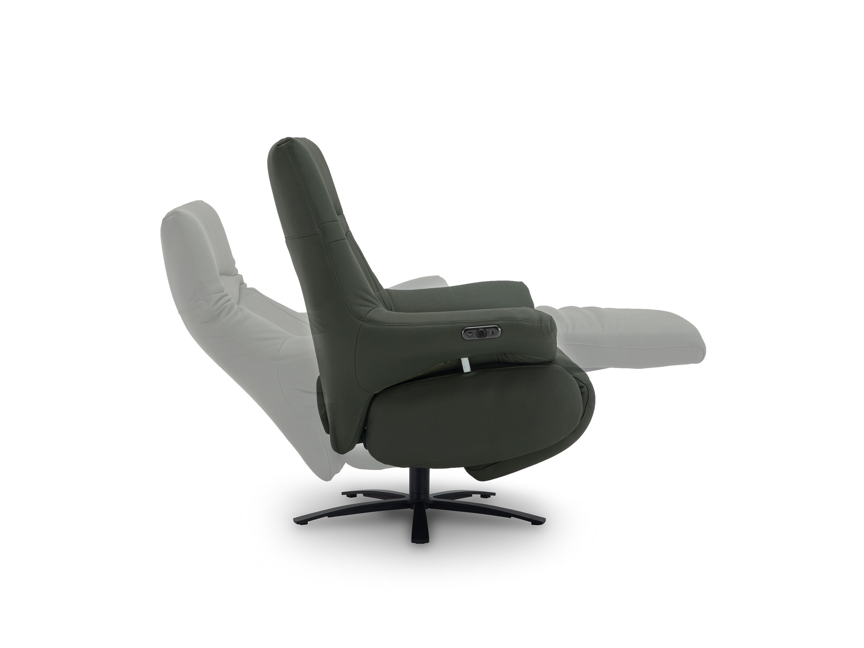 Кожаное кресло с откидывающейся спинкой с электрическим движением CAMPO DE' FIORI WAVES ARCH-00120158 - Вид №3