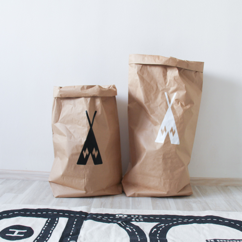 Эко-мешок для игрушек Big Vigvam из крафт бумаги VAMVIGVAM  281999 Белый;бежевый Santreyd  - Вид №4