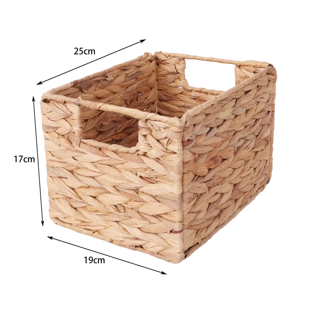 Корзина Konsensa 19x17x25 см водяной гиацинт цвет бежевый 89439451 STLM-2146464 