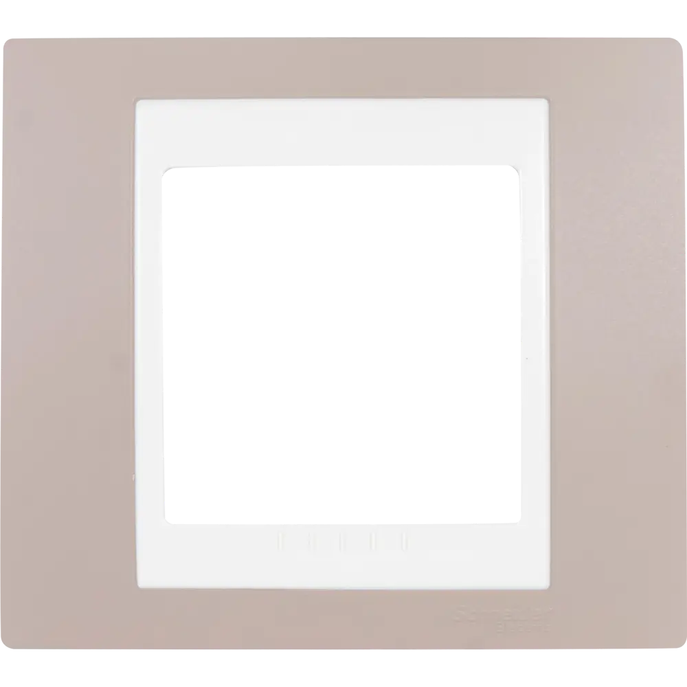 Рамка для розеток и выключателей Systeme Electric Unica 1 пост, цвет коричневый/бежевый STLM-2182122