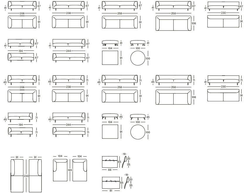 Zanotta Угловой диван sun-id-1365797 - Вид №1
