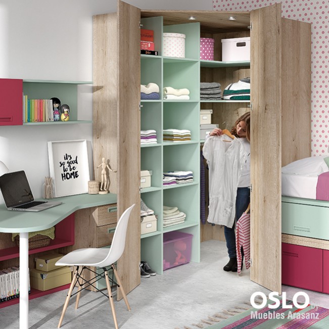 102961 Детская комната с двойной кроватью Ambiente 18 Arasanz Oslo Santreyd - Вид №1