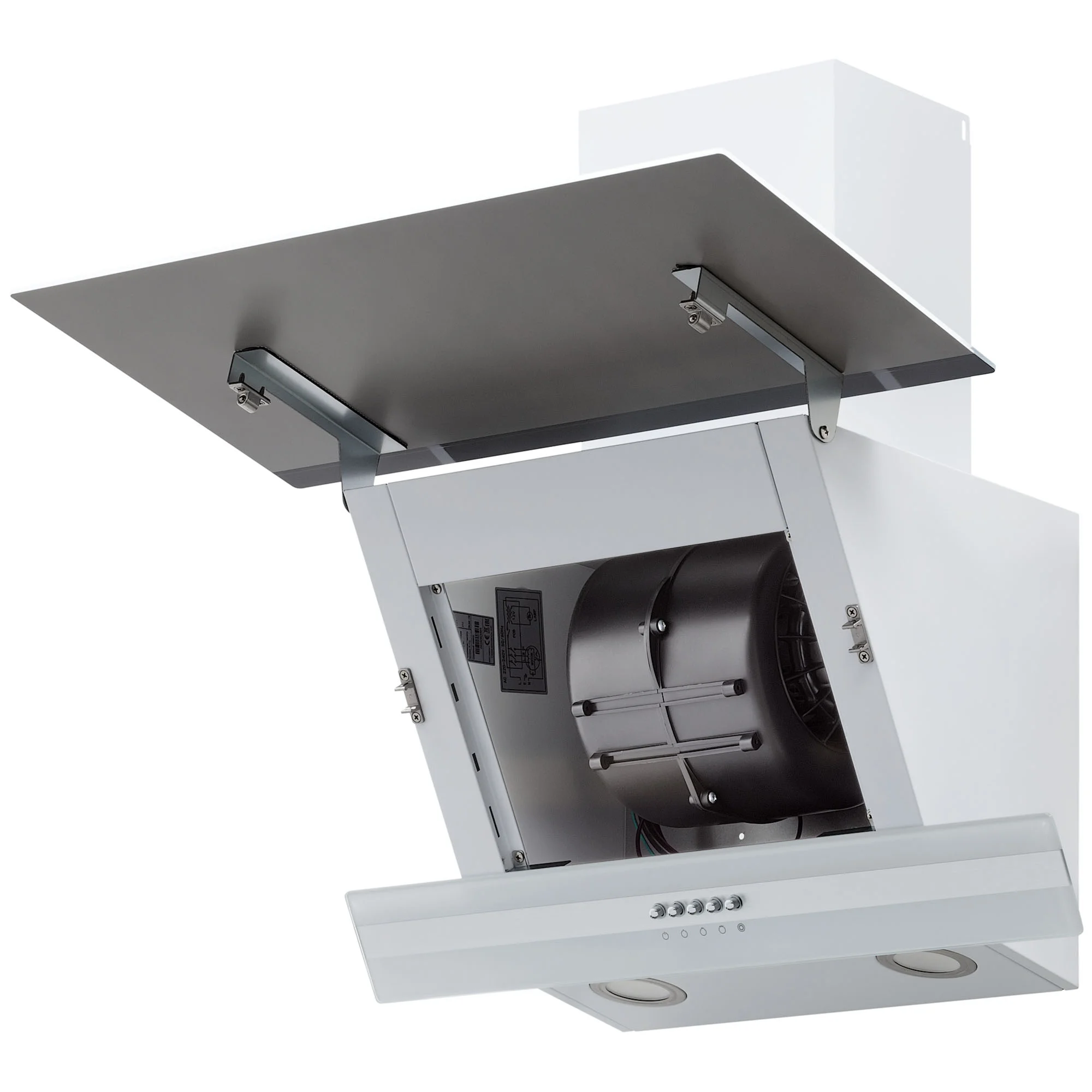 9214321 Вытяжка наклонная KRONA IRMA A 600 white PB белый/серебристый KRONA1 STDN-0025589 - Вид №3