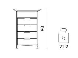 Офисный комод из ПММА Kartell MOBIL ARCH-00027021 - Вид №170