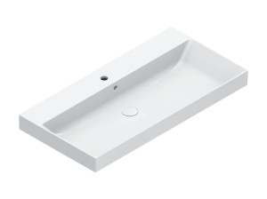 Прямоугольная раковина с одной столешницей