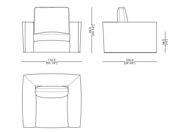 Кожаное кресло Sicis Cosily ARCH-00070001 - Вид №4