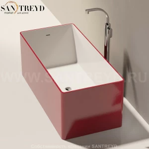 WASH BICOLOR Ванна свободностоящая 150 см красная MW150.BC.3011
