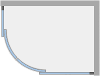 Душевое ограждение Ambassador Queen 11011103R (1200x800x2000), 2 места - Вид №7