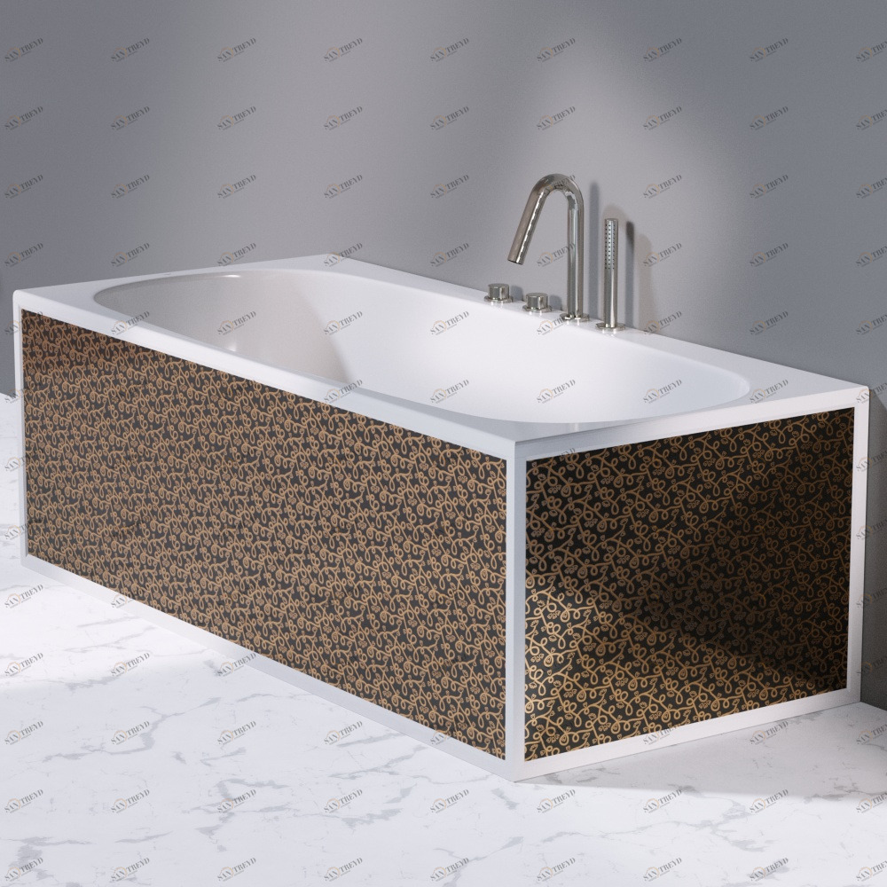 Боковая панель для ванной COVER черная AeT ITALIA DPB401G