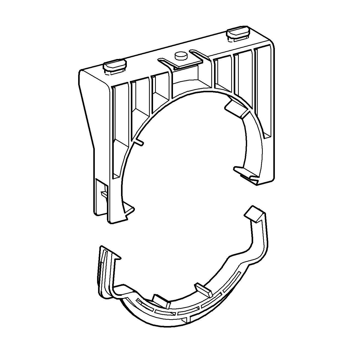Крепление канализационного отвода для инсталляции GROHE (42243000) Spare Parts - Вид №1
