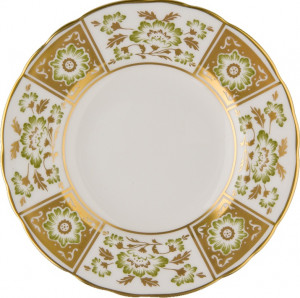 90756 Royal Crown Derby Салатник индивидуальный Royal Crown Derby"Дерби, зеленый декор" 16см Фарфор костяной