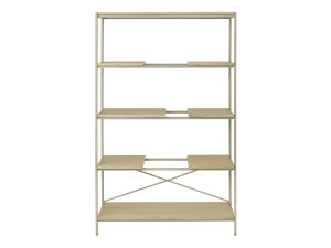 Стальная и деревянная полка