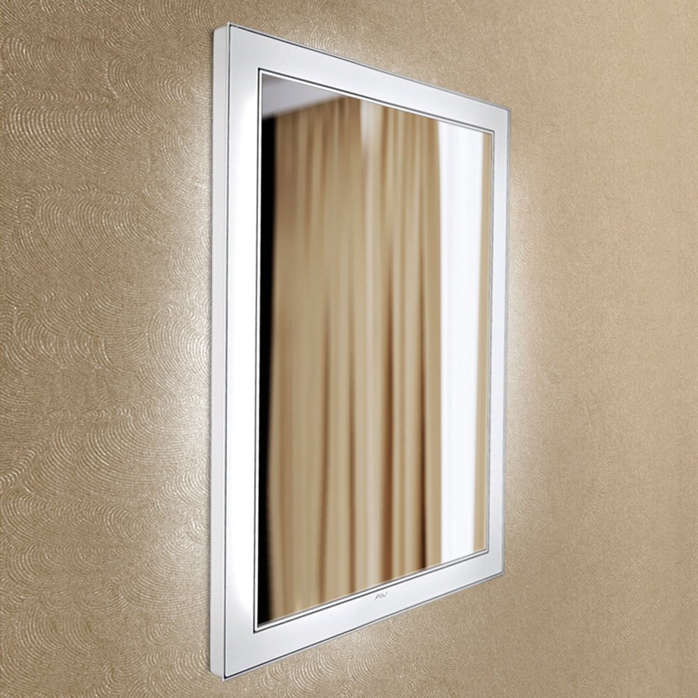 Зеркало настенное с подсветкой 100х80 см белое Bella Lux ALAVANN BELLA LUX 303914 Белый;зеркальный  - Вид №1