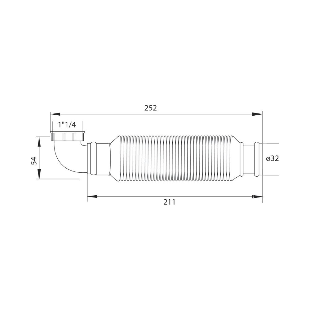 Сифон "Сензо" 1 1/4 х 40 без выпуска (31560002) 31560002 Santreyd  - Вид №1
