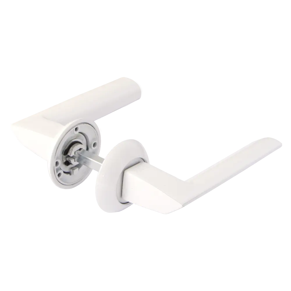 Дверные ручки Punto Blade TL/HD WH-19, без запирания, комплект, цвет белый STLM-2190008