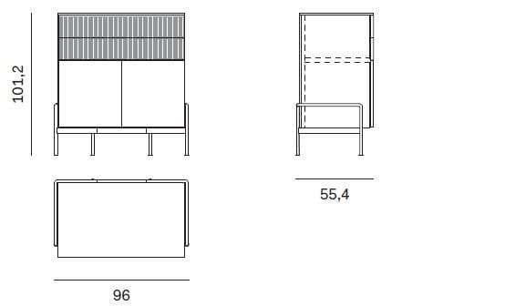 Деревянный шкаф с распашными дверцами Novamobili ARCH-00088259 - Вид №4