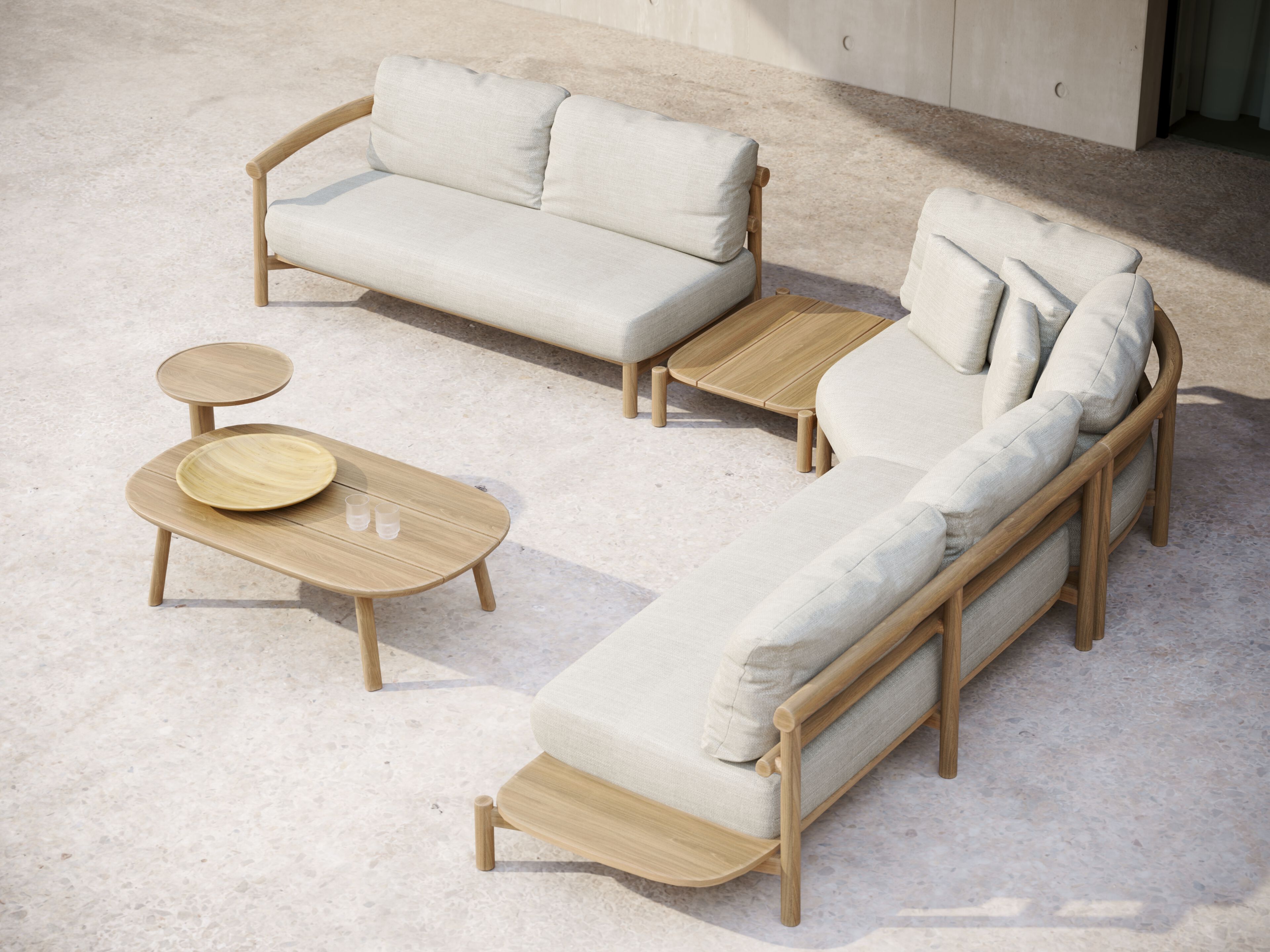 Круглый стол из тикового дерева SNOC Lyora ARCH-00123361 - Вид №1