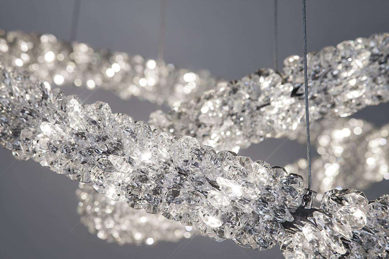 Подвесной светодиодный светильник Bogates Pandora 416/2 Strotskis BOGATES ДИЗАЙНЕРСКИЕ, PANDORA 200145 Хром  - Вид №2