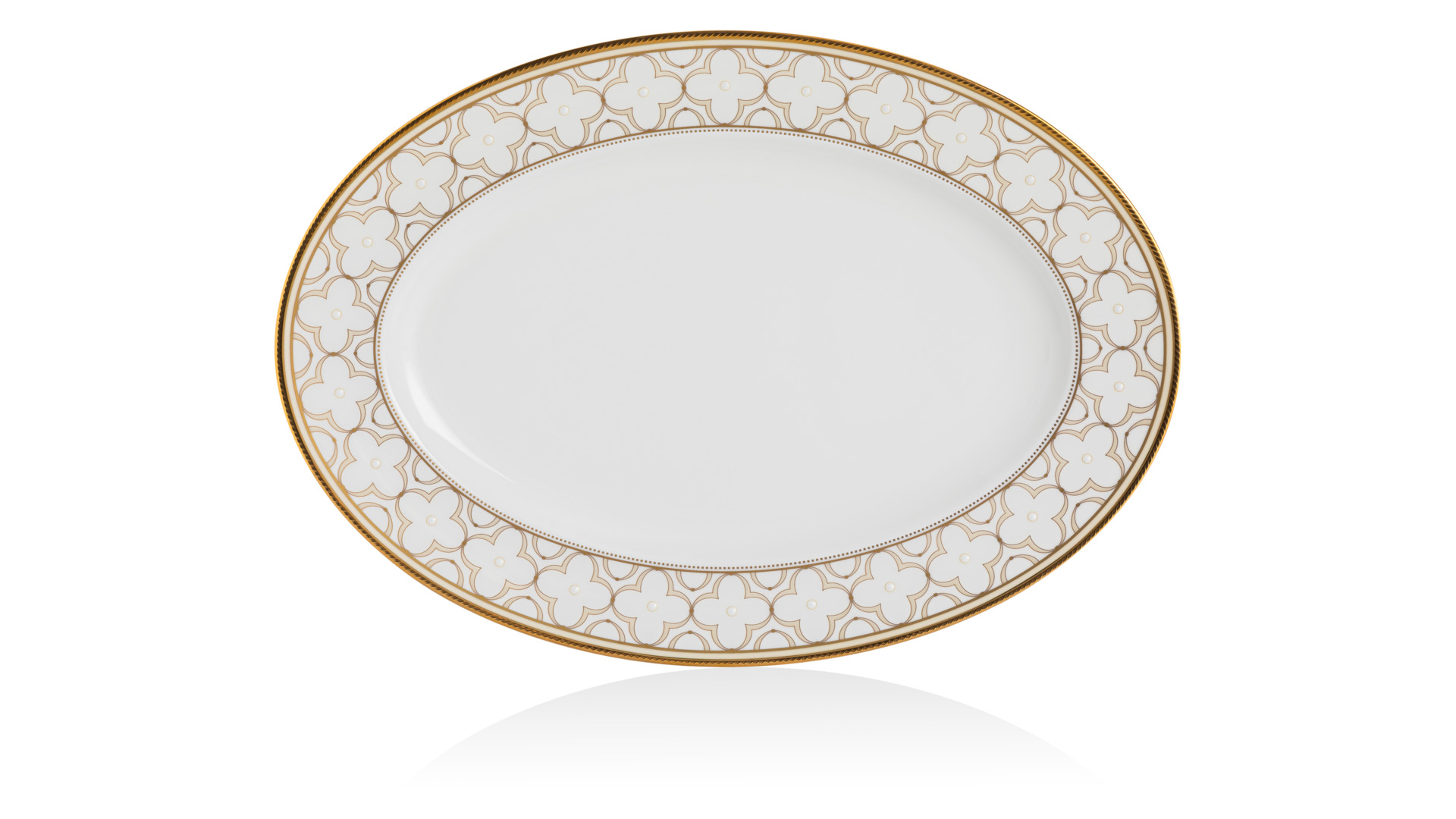 10657438 Noritake Сервиз столовый Noritake Трефолио,золотой кант на 6 персон 26 предметов, фарфор Фарфор костяной  - Вид №6