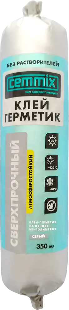 Сверхпрочный клей-герметик CEMMIX для сложных строительных работ 350 мл 83742227