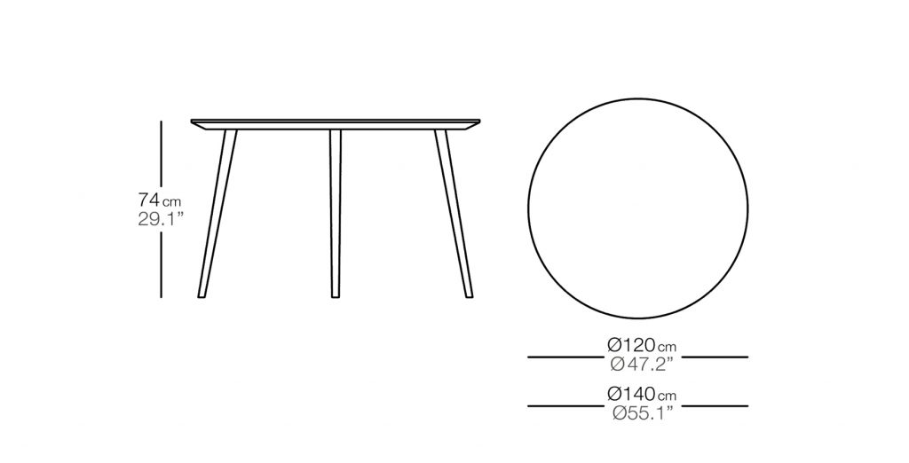 Vint стол ø140 / 120x74 Bivaq sun-id-1986092 - Вид №4