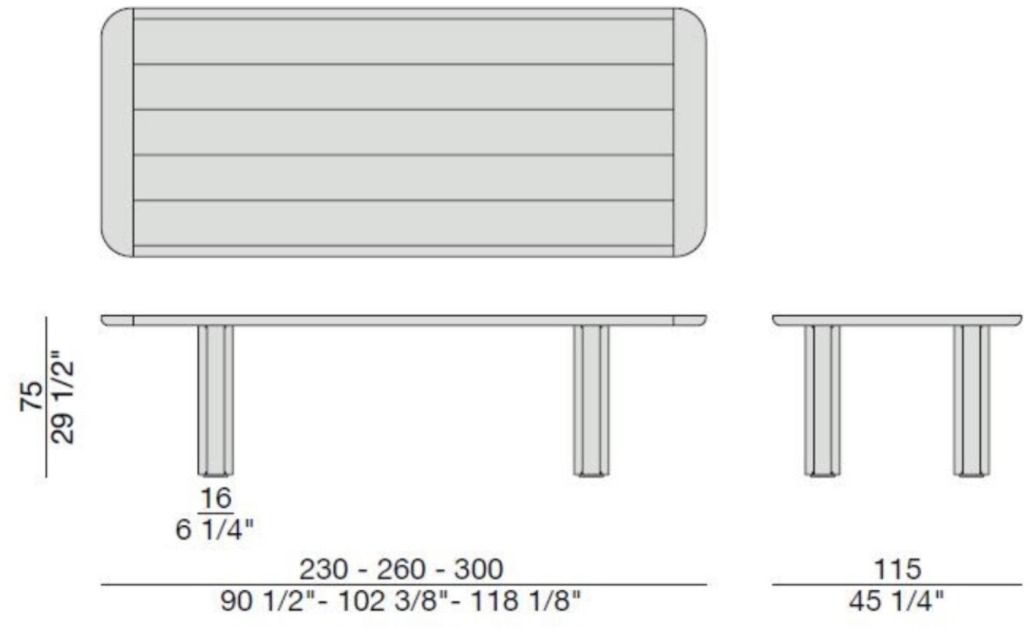 Porada Прямоугольный обеденный стол из ясеня Eighteen sun-id-1360210 - Вид №2