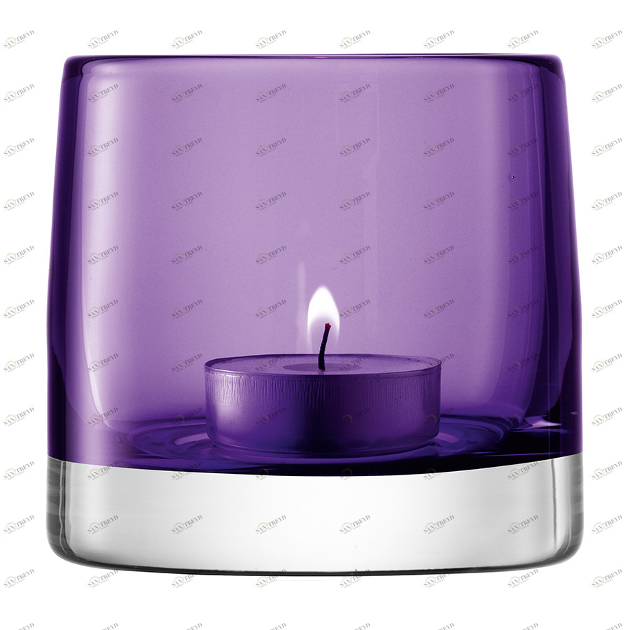 Подсвечник стеклянный фиолетовый Light Colour LSA INTERNATIONAL  253425 Фиолетовый 
