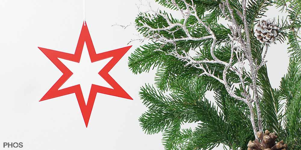 STERN1GR Poinsettia sirius-2, красная порошковая окраска PHOS  - Вид №1