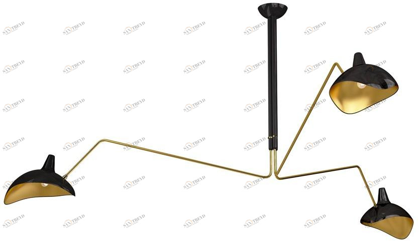 Подвесной светильник из латуни Cosmo Santreyd sun-id-1440093