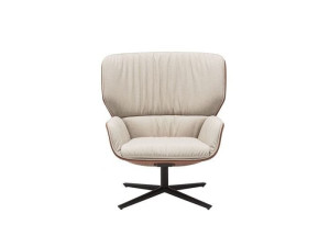 Спицевое вращающееся кресло с высокой спинкой