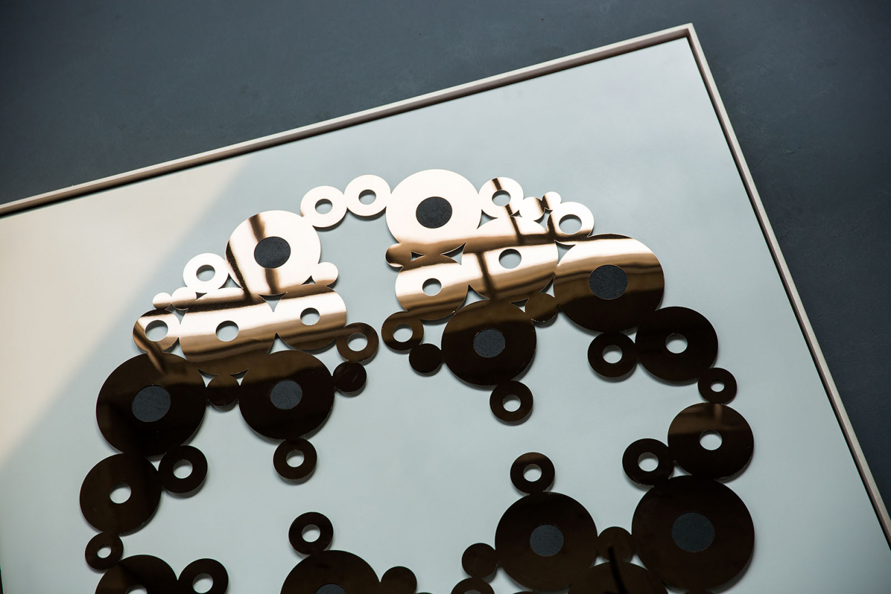 Панно-картина на стену OVAL GOLD EVENHOME  192757 Черный  - Вид №1