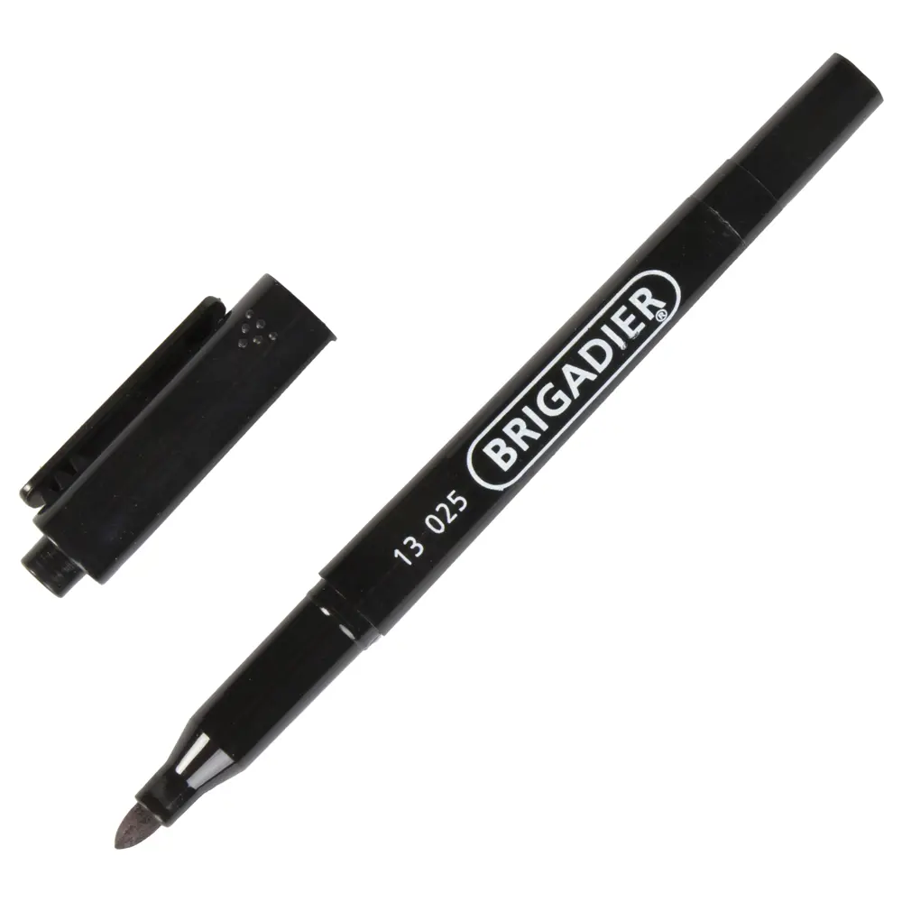 Маркер двусторонний перманентный Brigadier 1 шт STLM-2051406 - Вид №1