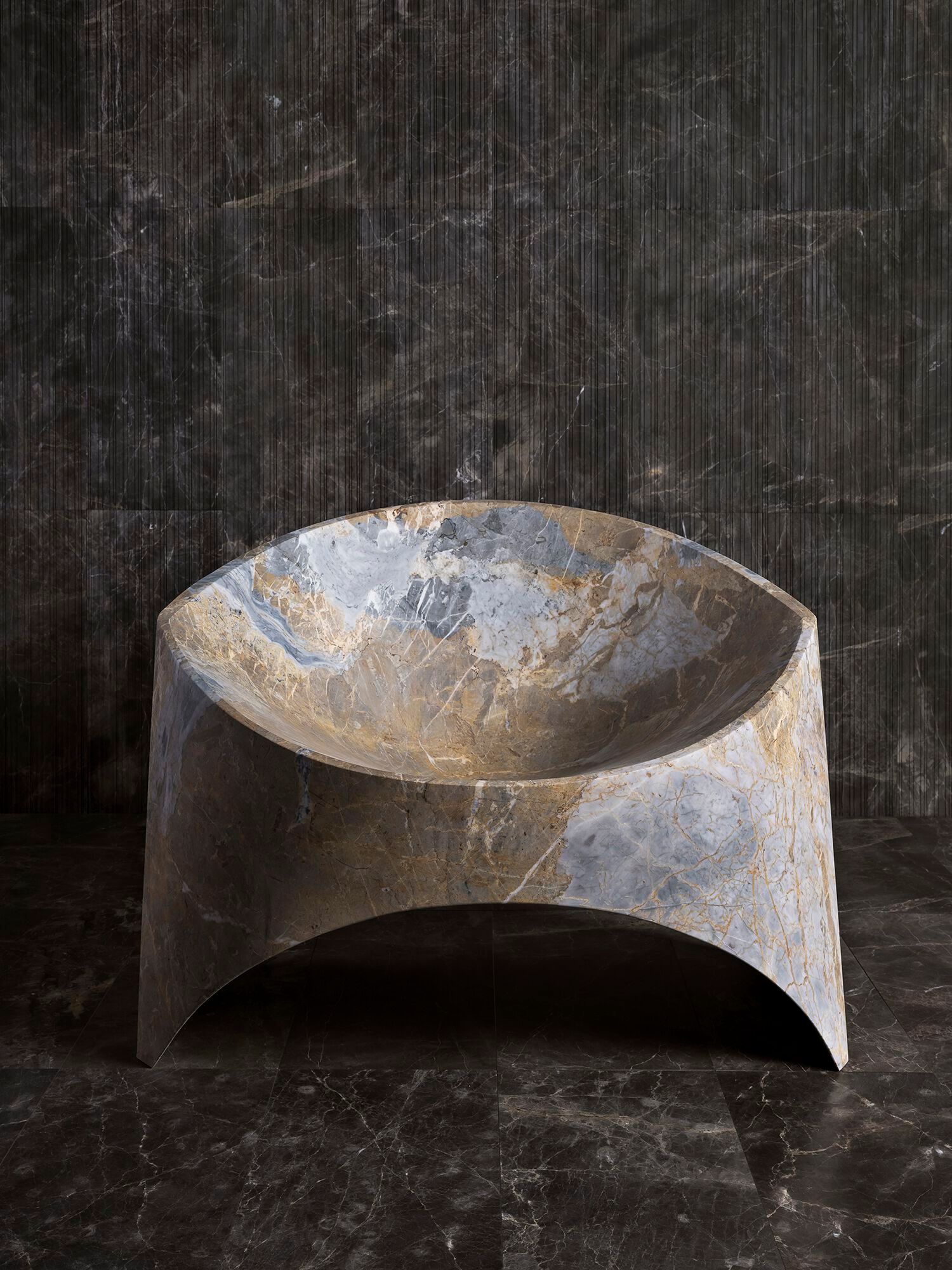 Мраморное кресло с подлокотниками LUCE DI CARRARA Kairo ARCH-00111029 - Вид №1